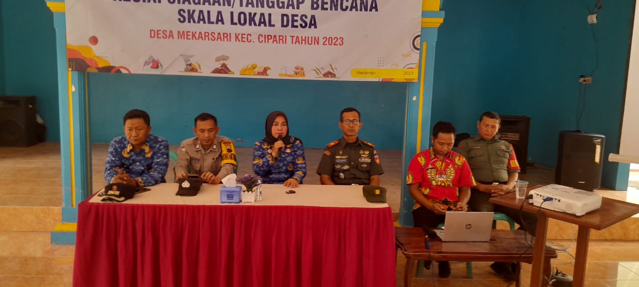 Pelatihan Penanganan Kesiapsiagaan Bencana Skala Lokal di Desa Mekarsari