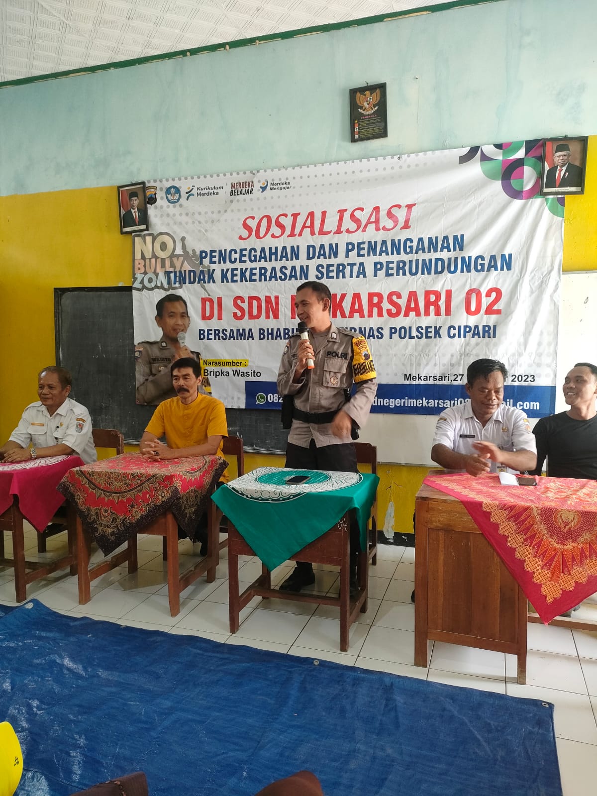 Sosialisasi Pencegahan dan Penanganan Tindak Kekerasan serta Perundungan di SDN Mekarsari 02