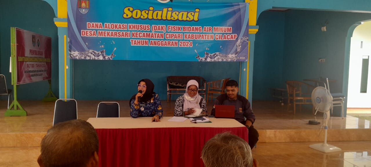 Sosialisasi DAK Bidang Air Minum Desa Mekarsari