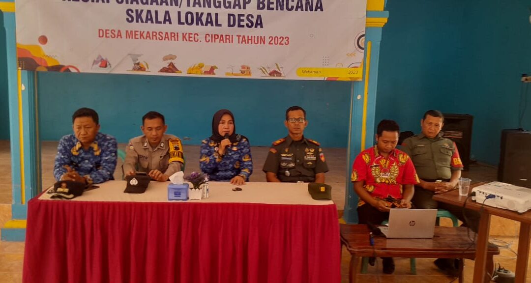 Pelatihan Penanganan Kesiapsiagaan Bencana Skala Lokal di Desa Mekarsari