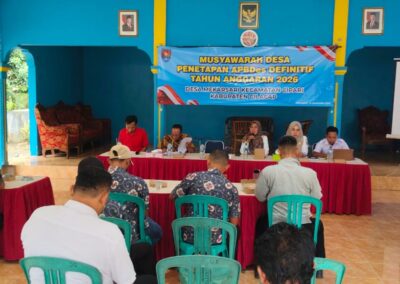 Musyawarah Desa Penetapan APBDes Definitif Tahun Anggaran 2026 Desa Mekarsari
