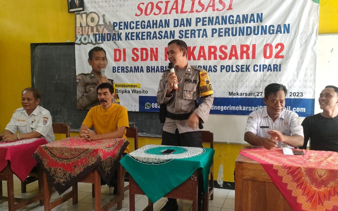 Sosialisasi Pencegahan dan Penanganan Tindak Kekerasan serta Perundungan di SDN Mekarsari 02