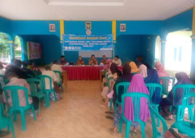 Sosialisasi Bantuan Dana Alokasi Khusus (DAK) Fisik Bidang Sanitasi di Balai Desa Mekarsari