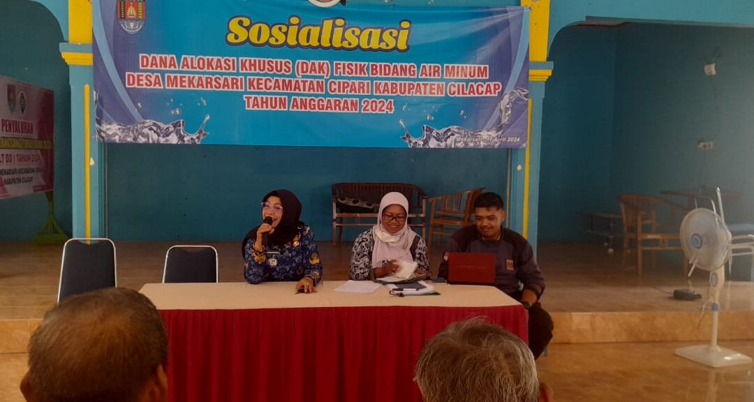 Sosialisasi DAK Bidang Air Minum Desa Mekarsari