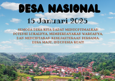 Selamat Hari Desa Nasional 15 Januari 2025